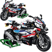 Thumbnail for Building Blocks Tech MOC BMW M 1000RR Motorcycle Bricks Toys 672004 - 1