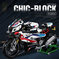 Thumbnail for Building Blocks Tech MOC BMW M 1000RR Motorcycle Bricks Toys 672004 Construction Set Toys - 3