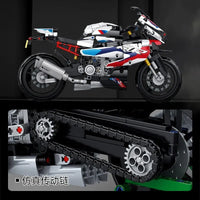 Thumbnail for Building Blocks Tech MOC BMW M 1000RR Motorcycle Bricks Toys 672004 Construction Set Toys - 7