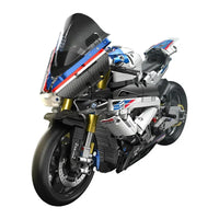 Thumbnail for Building Blocks Tech MOC BMW PH4 Sport Motorcycle Bricks Toys 672102 Construction Set Toys - 1