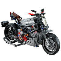 Thumbnail for Building Blocks Tech MOC Classic Ducati Devil Motorcycle Bricks Toy - 1