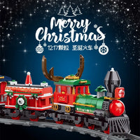Thumbnail for Building Blocks Tech MOC Expert RC City Christmas Train Bricks Toy - 2