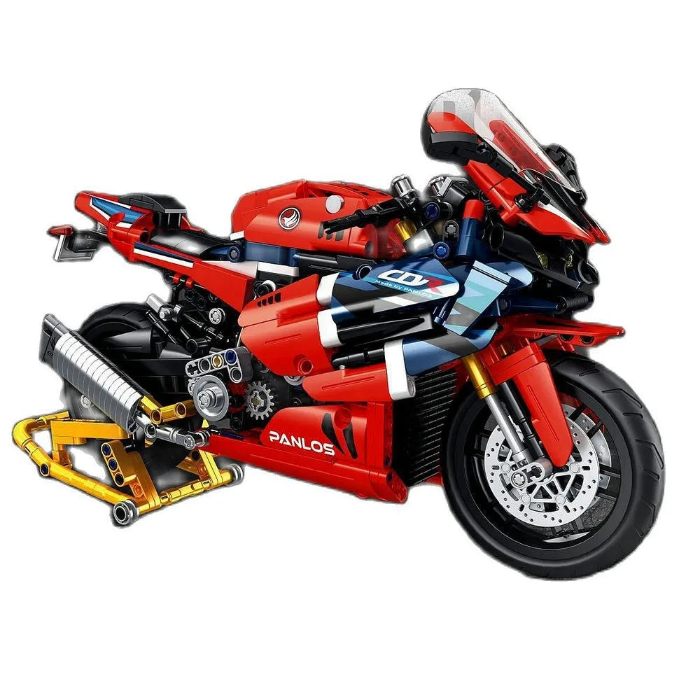 Building Blocks Tech MOC Honda CBR1000 RR Racing Motorcycle Bricks Toy - 1