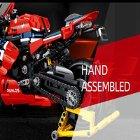 Thumbnail for Building Blocks Tech MOC Honda CBR1000 RR Racing Motorcycle Bricks Toy - 3
