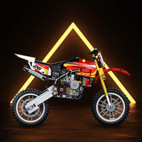 Thumbnail for Building Blocks Tech MOC Off-Road YZ 450 Motorcycle Bricks Toy 672005 - 3