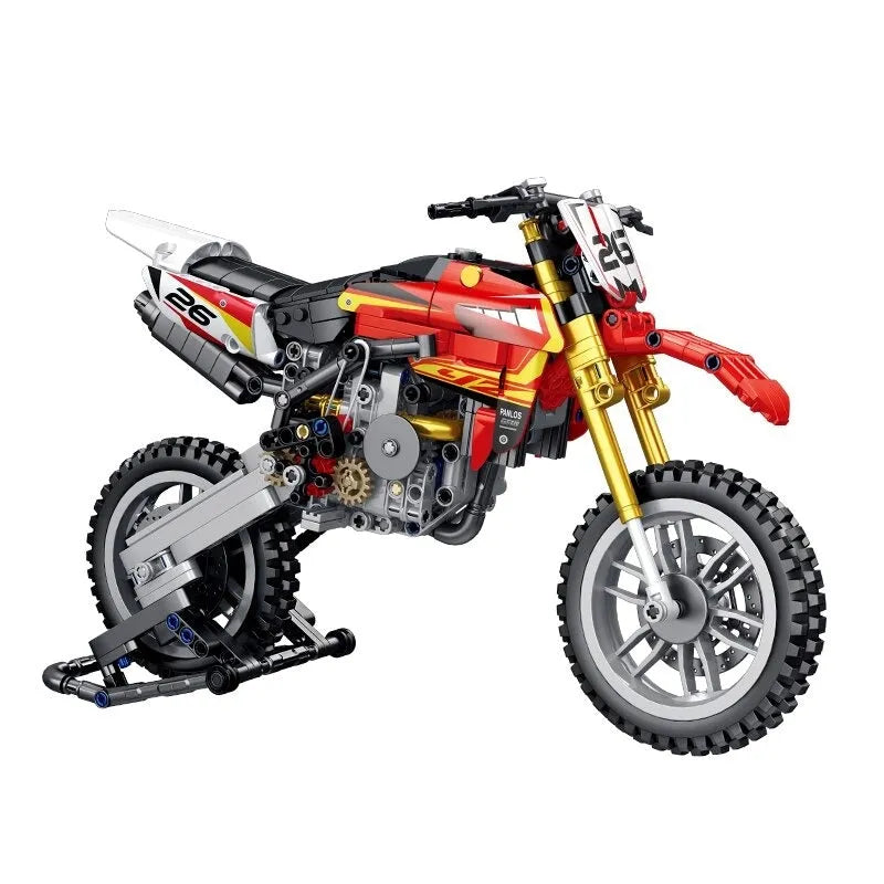 Building Blocks Tech MOC Off-Road YZ 450 Motorcycle Bricks Toy 672005 - 1