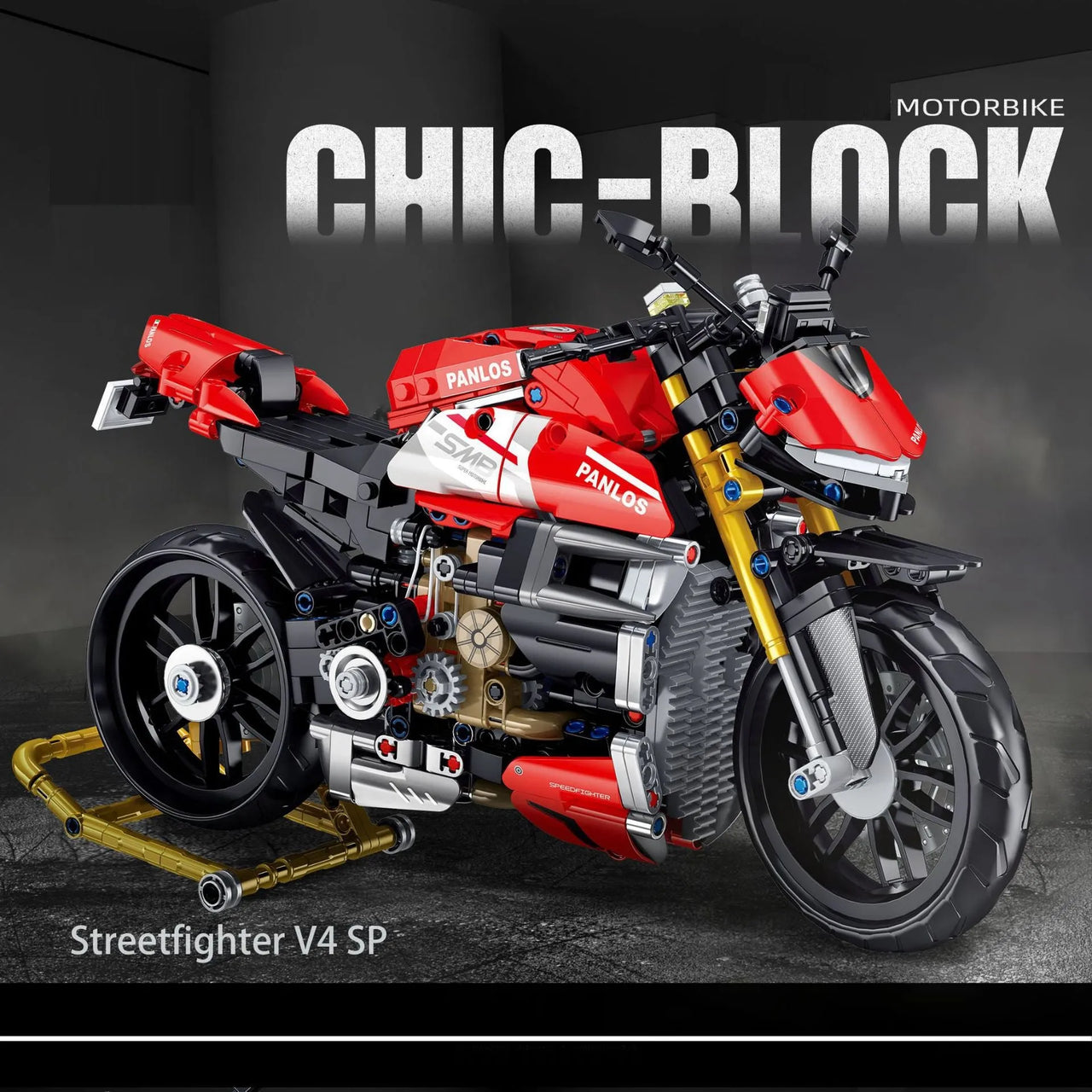 Building Blocks Tech MOC Streetfighter V4 SP Motorcycle Bricks Toy 672006 - 2