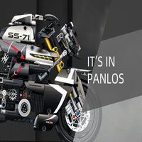Thumbnail for Building Blocks Tech MOC Suzuki B-King Racing Motorcycle Bricks Toy Construction Set Toys - 5