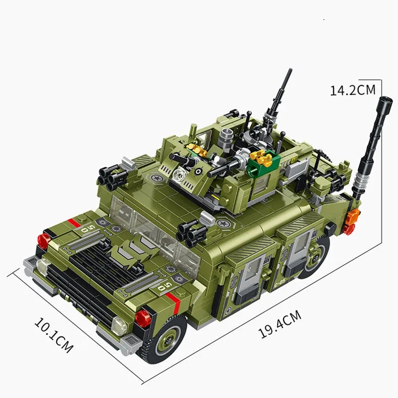 Building Blocks Transformed Infantry Combat Armored Vehicle Bricks Toys - 1