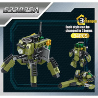 Thumbnail for Building Blocks Transformed Infantry Combat Armored Vehicle Bricks Toys - 3