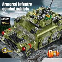 Thumbnail for Building Blocks Transformed Infantry Combat Armored Vehicle Bricks Toys - 2