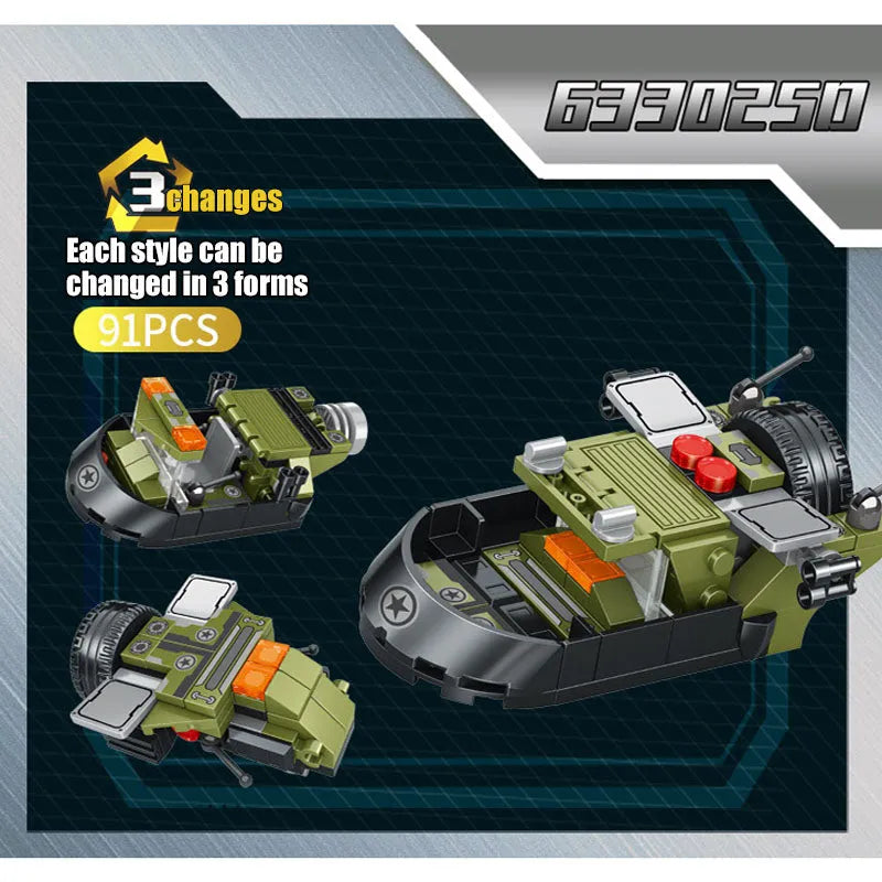 Building Blocks Transformed Infantry Combat Armored Vehicle Bricks Toys - 6