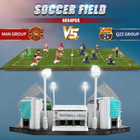 Thumbnail for Building Blocks City Street Expert Soccer MOC Football Stadium Bricks Toys - 7