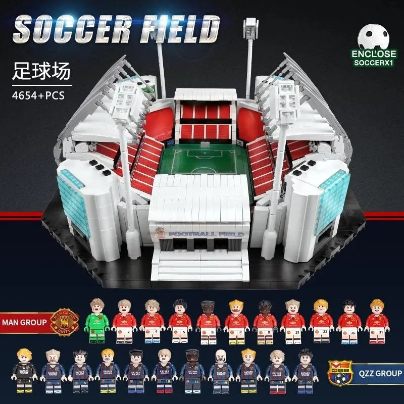 Building Blocks City Street Expert Soccer MOC Football Stadium Bricks Toys - 8