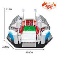 Thumbnail for Building Blocks City Street Expert Soccer MOC Football Stadium Bricks Toys - 1
