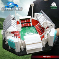Thumbnail for Building Blocks City Street Expert Soccer MOC Football Stadium Bricks Toys - 6
