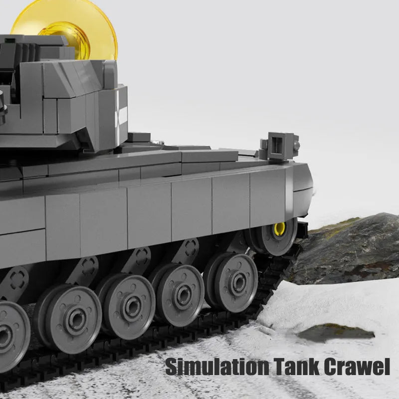 Building Blocks Military WW2 Leopard 2A7 Ice Cavalry Tank Bricks Toy - 7