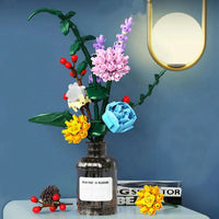 Thumbnail for Building Blocks MOC Bottled Flowers Pot Bouquet Bricks Kids Toys 92012 Construction Set Toys - 10
