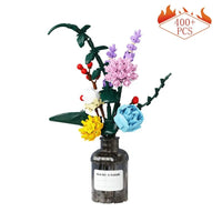 Thumbnail for Building Blocks MOC Bottled Flowers Pot Bouquet Bricks Kids Toys 92012 Construction Set Toys - 1