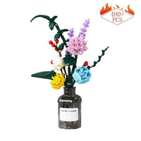 Thumbnail for Building Blocks MOC Bottled Flowers Pot Bouquet Bricks Kids Toys 92012 - 1
