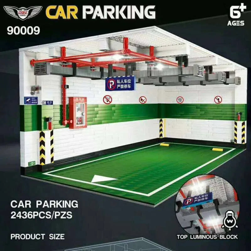 Building Blocks MOC City Creator Expert Car Parking Garage Bricks Toy - 2