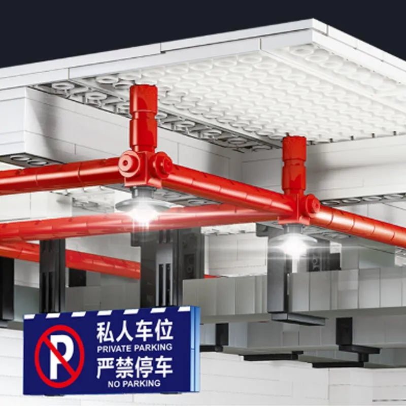 Building Blocks MOC City Creator Expert Car Parking Garage Bricks Toy - 8