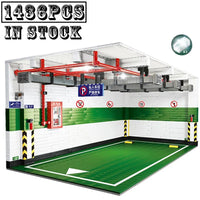 Thumbnail for Building Blocks MOC City Creator Expert Car Parking Garage Bricks Toy - 1