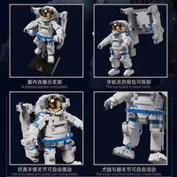 Thumbnail for Building Blocks MOC Expert Idea Exploring Space Astronaut Bricks Toy - 6