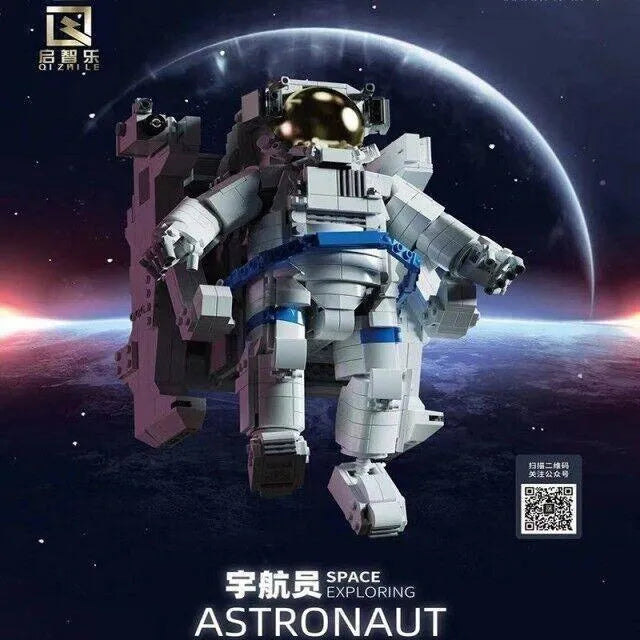 Building Blocks MOC Expert Idea Exploring Space Astronaut Bricks Toy Construction Set Toys - 3