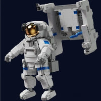 Thumbnail for Building Blocks MOC Expert Idea Exploring Space Astronaut Bricks Toy - 4