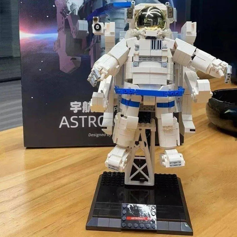Building Blocks MOC Expert Idea Exploring Space Astronaut Bricks Toy Construction Set Toys - 8