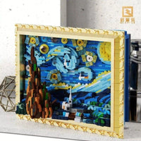 Thumbnail for Building Blocks MOC Ideas Art 3D Starry Night Picture Frame Bricks Kids Toys Construction Set Toys - 8
