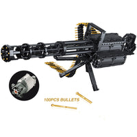 Thumbnail for Building Blocks MOC Motorized Military Gatling Gun Cannon Bricks Toy 86001 - 1