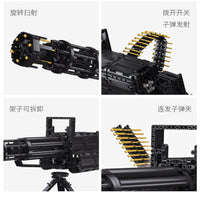 Thumbnail for Building Blocks MOC Motorized Military Gatling Gun Cannon Bricks Toy 86001 - 5