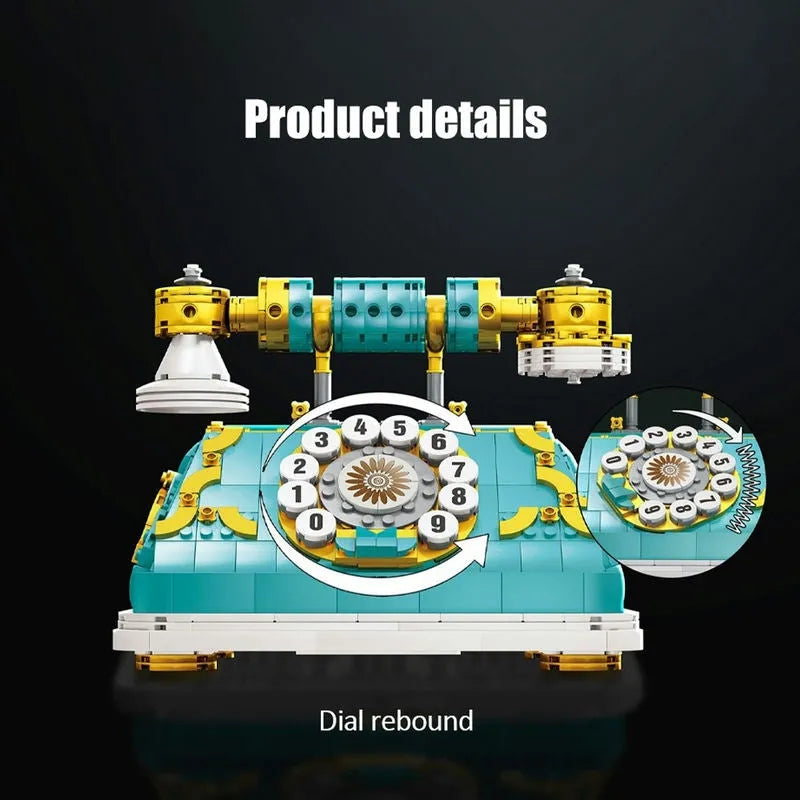 Building Blocks MOC Retro Classic Telephone Bricks Kids Toys 90020 - 9