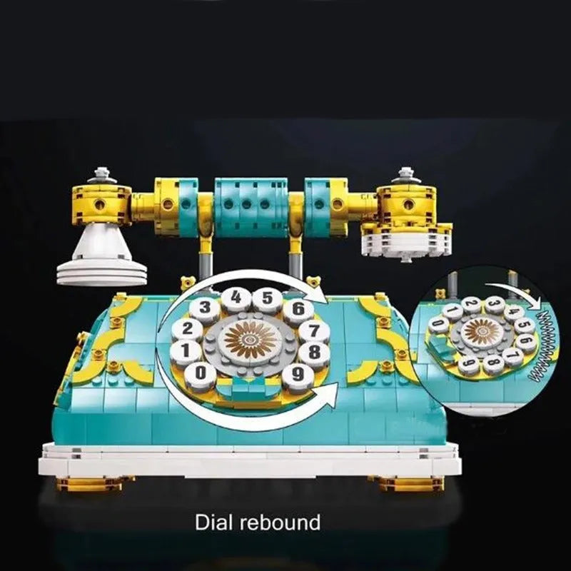 Building Blocks MOC Retro Classic Telephone Bricks Kids Toys 90020 - 4