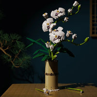 Thumbnail for Building Blocks MOC Romantic Flowers Cotton Bouquet Bricks Kids Toy Construction Set Toys - 5