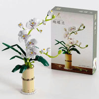 Thumbnail for Building Blocks MOC Romantic Flowers Cotton Bouquet Bricks Kids Toy Construction Set Toys - 7
