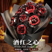 Thumbnail for Building Blocks MOC Romantic Rose Flower Bouquet Bricks Toys Kids 92009 Construction Set Toys - 4
