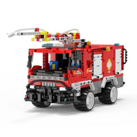 Thumbnail for Building Blocks Technic MOC 6523 Jetting Fire Engine Truck Bricks Toys - 1