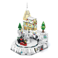Thumbnail for Building Blocks Christmas Winter City Train Town Santa Claus Bricks Toy - 1