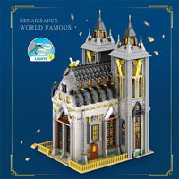 Thumbnail for Building Blocks Creator Expert MOC Medieval Town Church Bricks Toy EU - 7