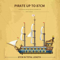 Thumbnail for Building Blocks Creator Expert MOC The Royal Fleet Sun Pirates Ship Bricks Toy - 6