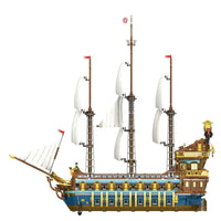 Thumbnail for Building Blocks Creator Expert MOC The Royal Fleet Sun Pirates Ship Bricks Toy - 1