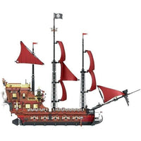 Thumbnail for Building Blocks Creator MOC The Royal Pirate Revenge Ship Bricks Toy 66010 - 2