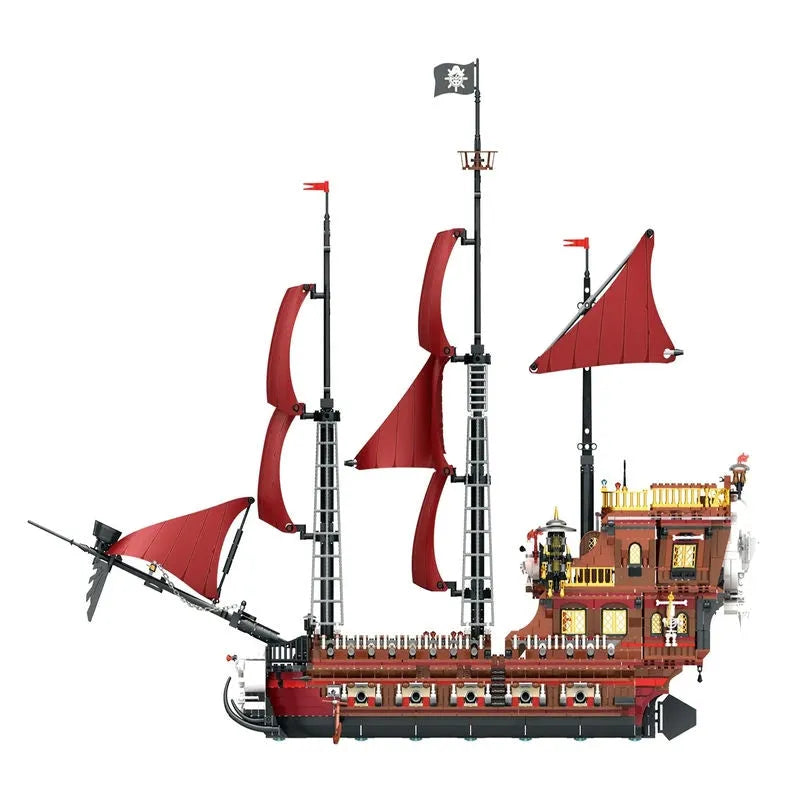 Building Blocks Creator MOC The Royal Pirate Revenge Ship Bricks Toys - 1