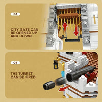 Thumbnail for Building Blocks Expert Creator Pirate MOC The Royal Bay Bricks Toy - 10