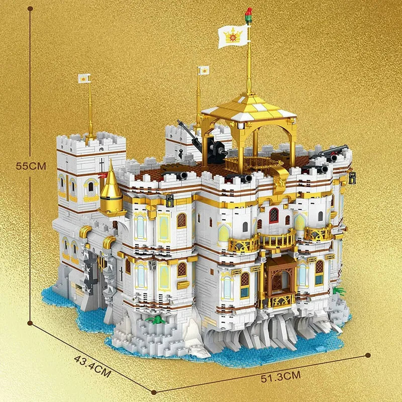 Building Blocks Expert Creator Pirate MOC The Royal Bay Bricks Toy - 7