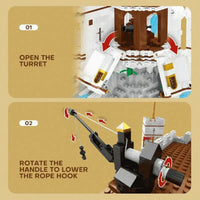 Thumbnail for Building Blocks Expert Creator Pirate MOC The Royal Bay Bricks Toy - 9