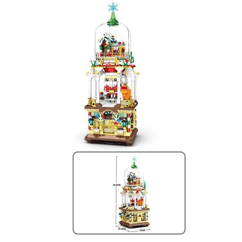Building Blocks Ideas Christmas Dreams Winter Santa Bricks Model Kids Toys Construction Set Toys - 4